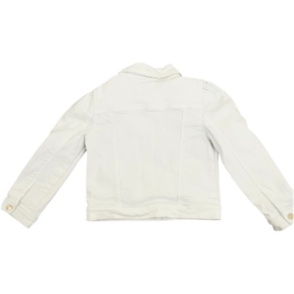Janie and Jack Girls White Denim Jacket - Picture 2 of 5